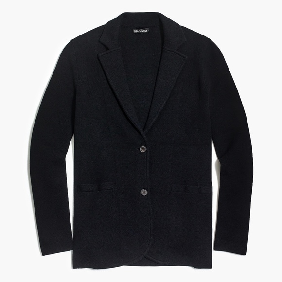 J. Crew Factory Knit Sweater Schoolboy Style Blazer - Picture 1 of 8